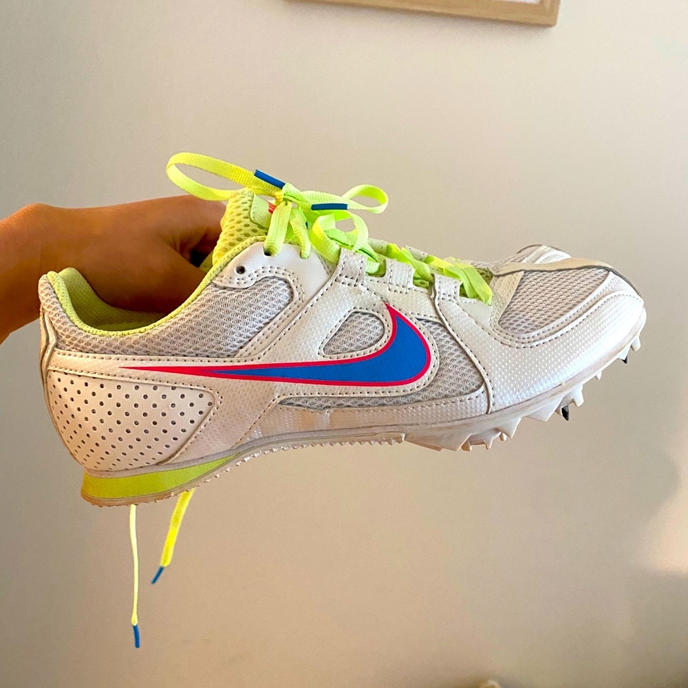 Track and field cleats with spikes